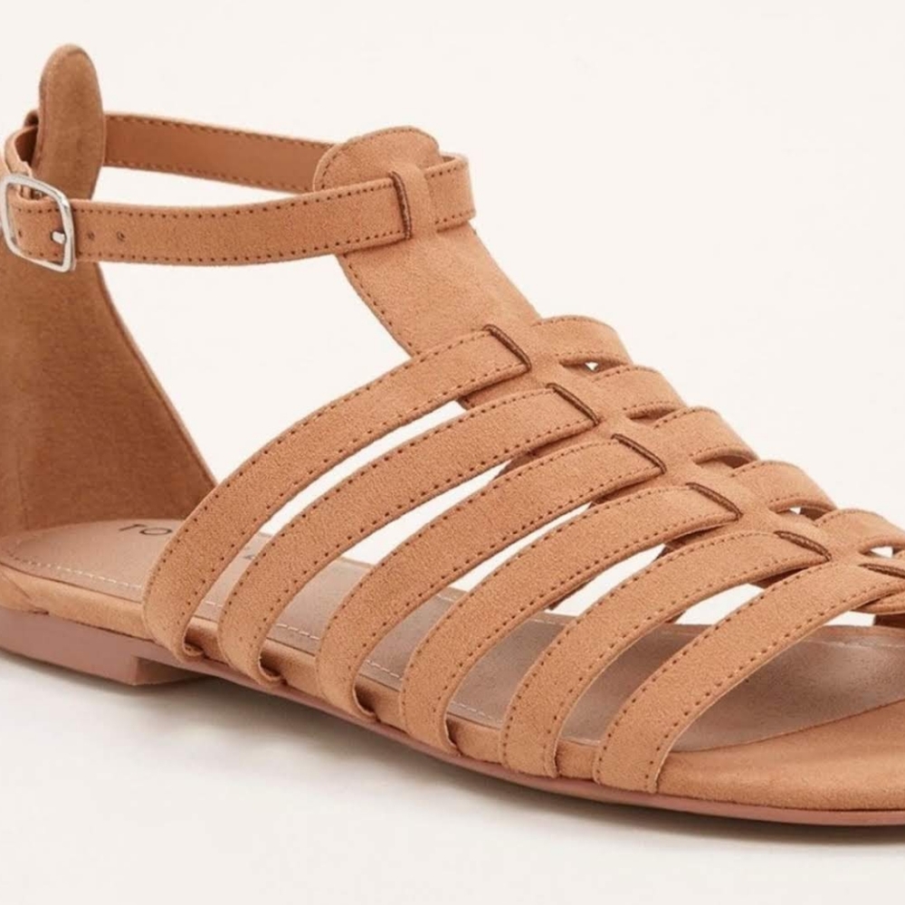 TORRID - Brown Faux Suede Sandals Sz 8.5w